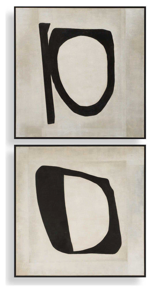 Uttermost Characters Abstract Art Set of 2