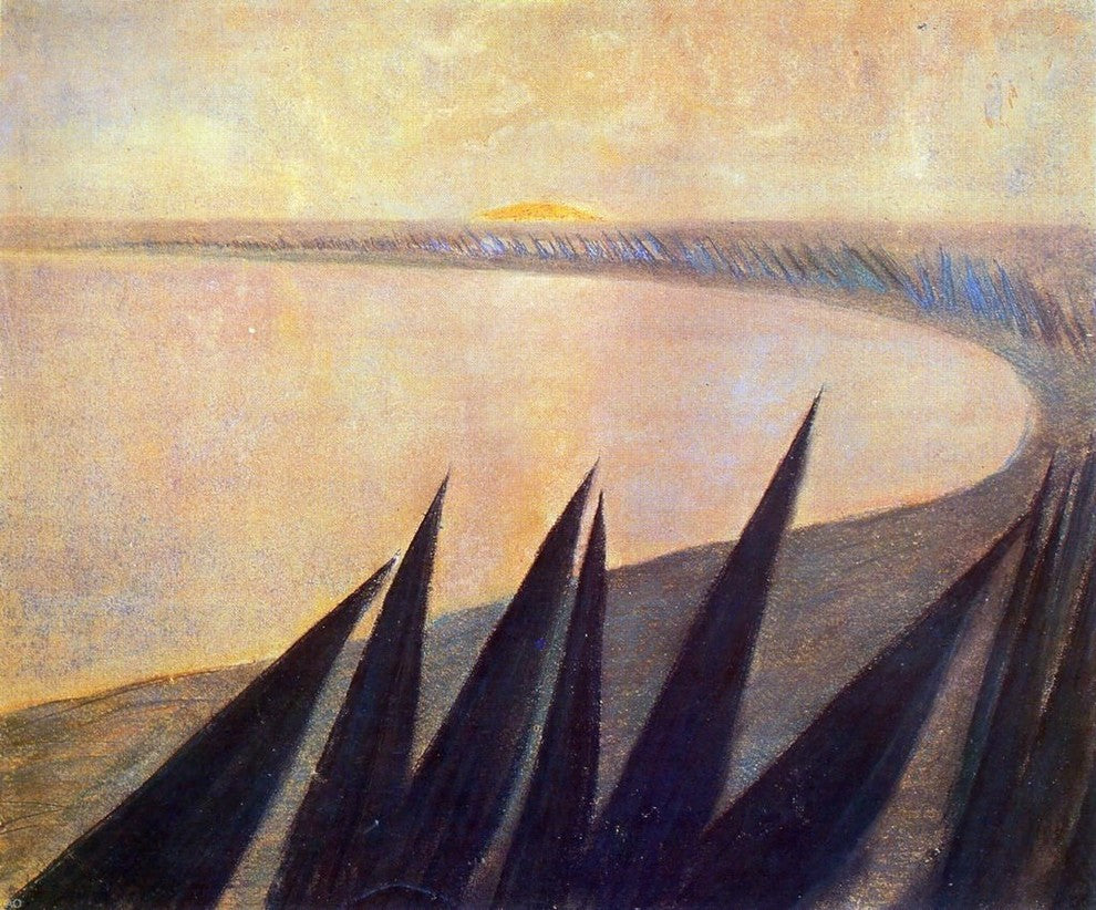 Mikalojus Ciurlionis Sorrow I, 20"x25" Wall Decal