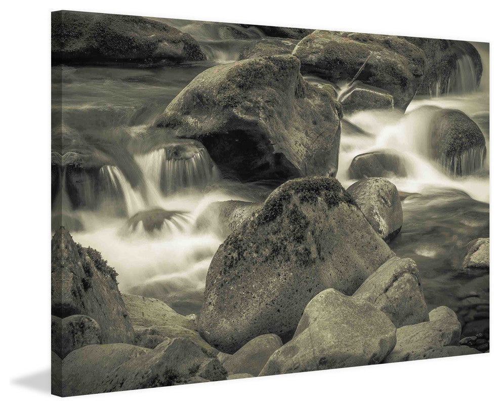 "Through the Boulders" Painting Print on Canvas