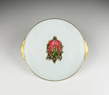 Round Handled Cake Platter Lilies Of The Valley Egg