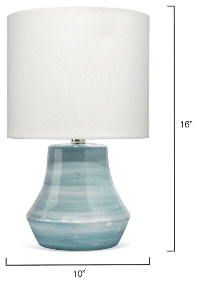 Cottage Ceramic Table Lamp, Blue