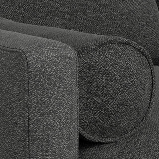 Morrison 72" Sofa and Ottoman Set, Charcoal Grey, 72"