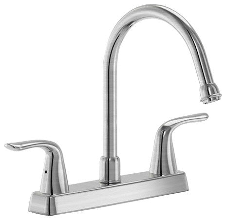 Parmir Triple Hole Double Handle Kitchen Faucet With Cover Plate