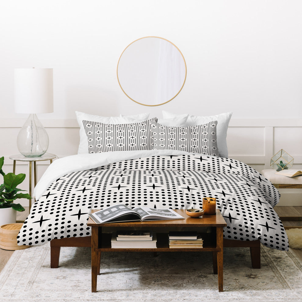 Holli Zollinger Dot and Plus Mudcloth Duvet Cover Set, King
