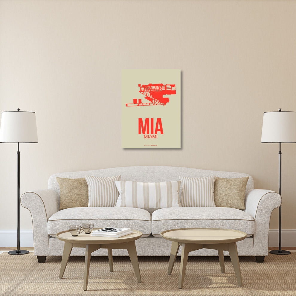 "MIA Miami Poster 3" Fine Art Print