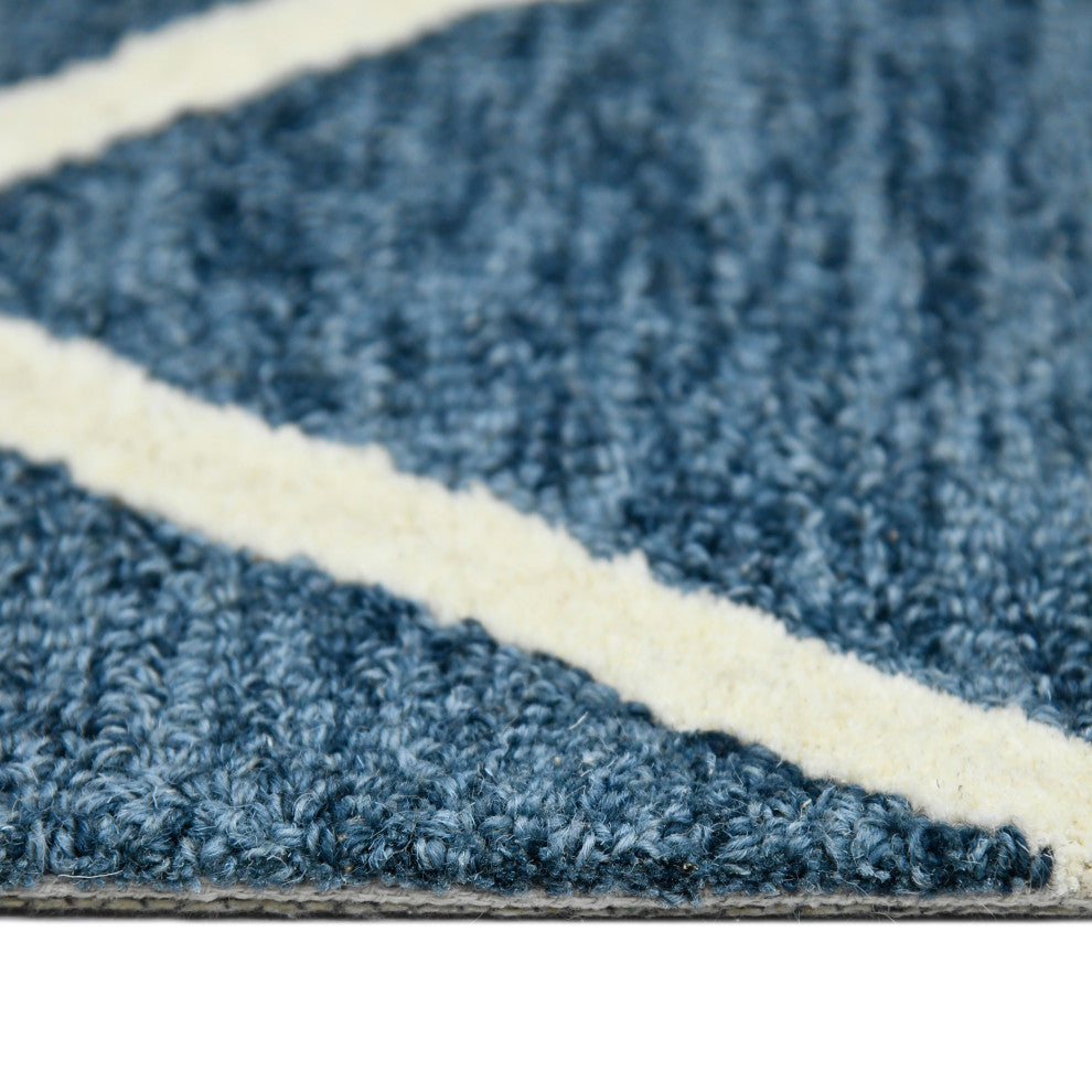 Vista Raton Area Rug, Navy, 8' x 10', Geometric