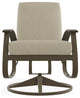 Belle Isle Cushion Outdoor Swivel Rocker, Huskie/Beachwood