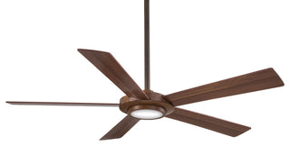 MinkaAire Distressed Koa Sabot 52" 5-Blade LED Indoor Ceiling Fan w/ Remote