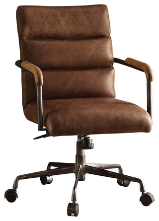 Antonio Leather Executive Office Chair, Vintage Brown