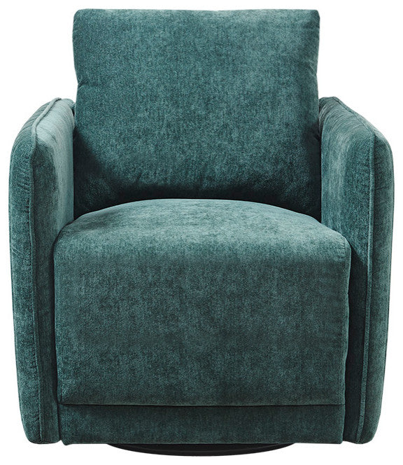 Madison Park Kaley Modern Luxurious Swivel Lounge Accent Chair, Green