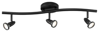 Cobra LED Wall or Ceiling Spotlight Bar in Black
