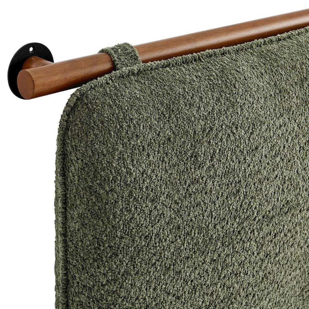 Anela Wall-Mounted Chenille Upholstered King Size Headboard