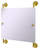 Monte Carlo Landscape Frameless Rail Mounted Mirror, Polished Brass