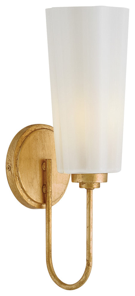 Lark Honey Medium Single Light Vanity, Distressed Brass