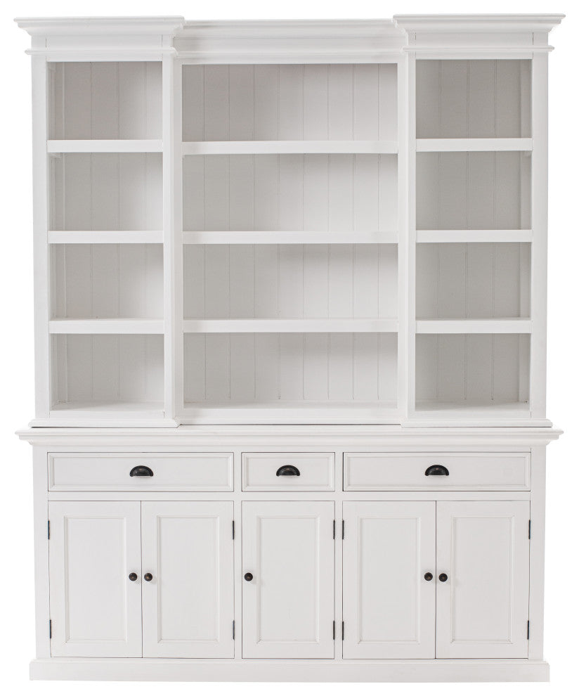 Halifax Kitchen Hutch Cabinet with 5 Doors 3 Drawers