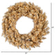 Artificial Gold Fir Wreath , Warm White, 30"