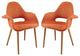 Modway Modway Aegis Dining Armchairs, Set of 2, Orange