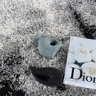 Noori Rug Shag Walsh Grey/Black Rug