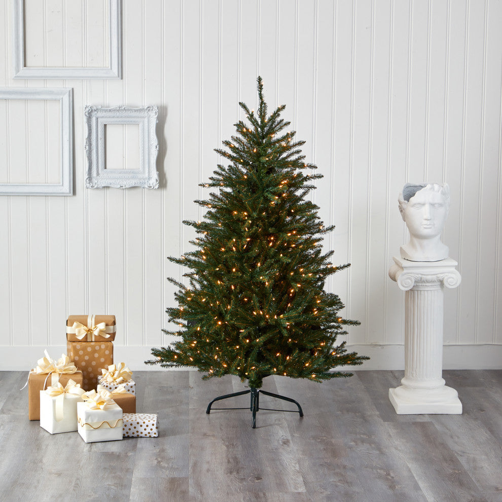 5'' Napa Valley Fir Faux Xmas Tree W/ 350 Clear Lights and 1107 Bendable Branches