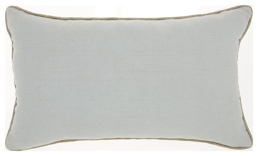 Periwinkle Embellished Lumbar Pillow
