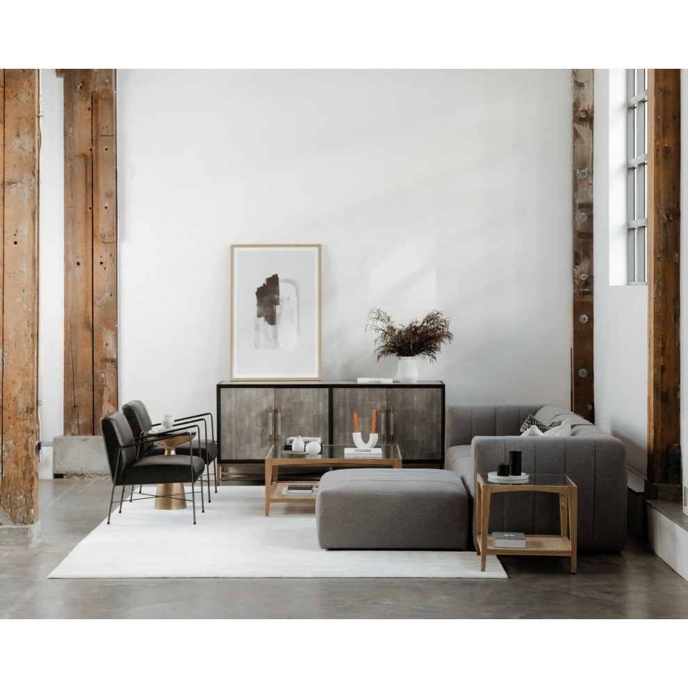 Lyric Ottoman Gray