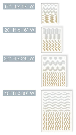 Abstract Neutral CLV' Canvas Wall Art by ChiChi Decor, 30"x24"