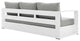 Tahoe Outdoor Patio Powder-Coated Aluminum 2-Piece Set, White Gray