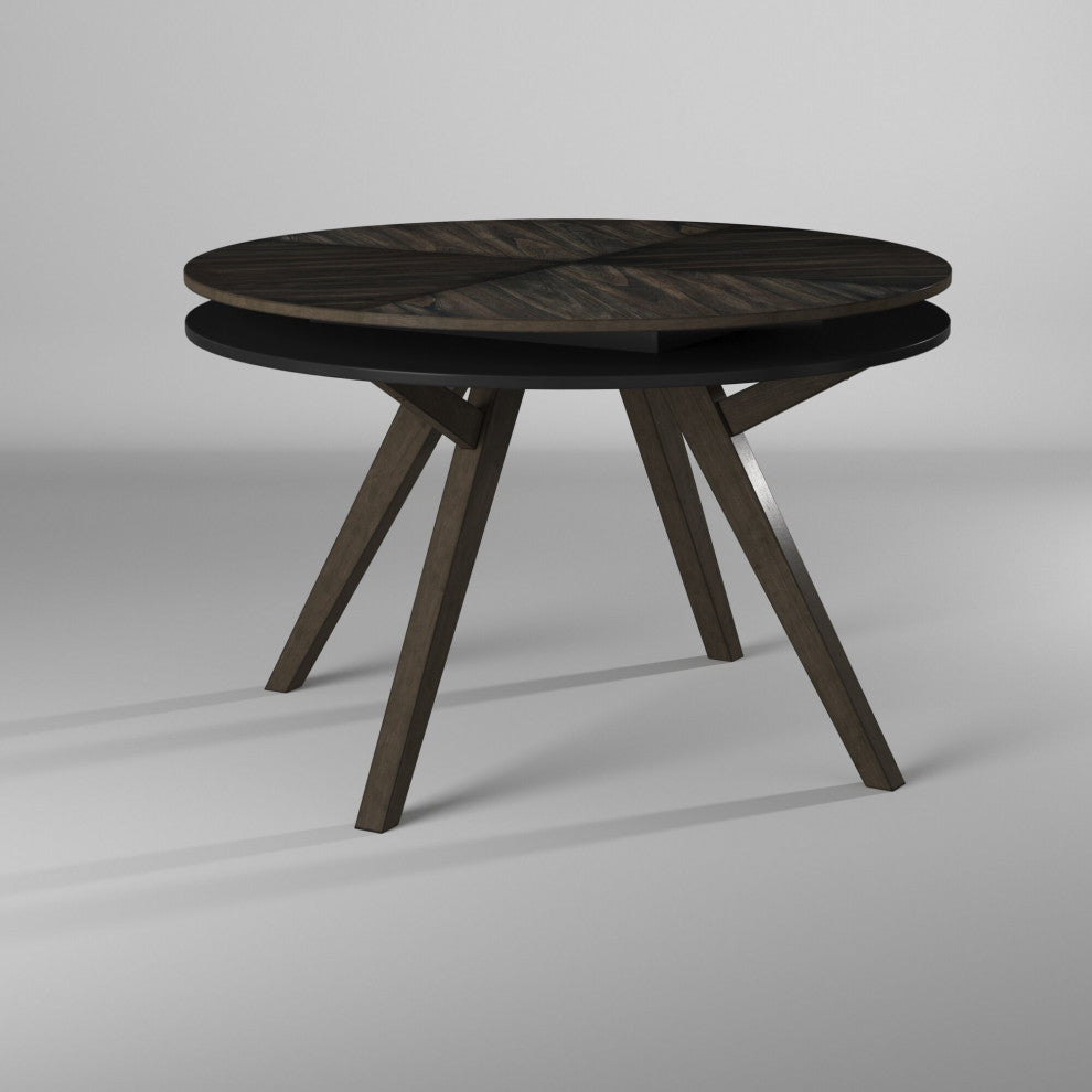 Lennox Round Dining Table, Dark Tobacco