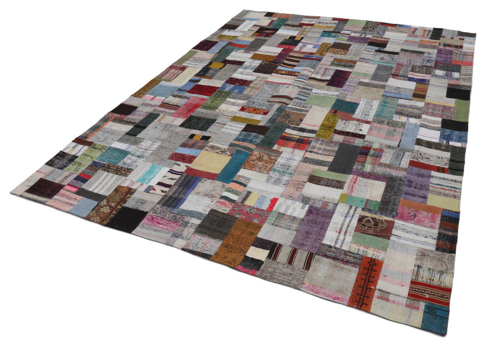 Rug N Carpet - Handmade Anatolian 9' 10'' x 13' 3'' Unique Patchwork Kilim Rug