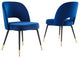 Rouse Performance Velvet Dining Side Chairs, Set of 2 Navy