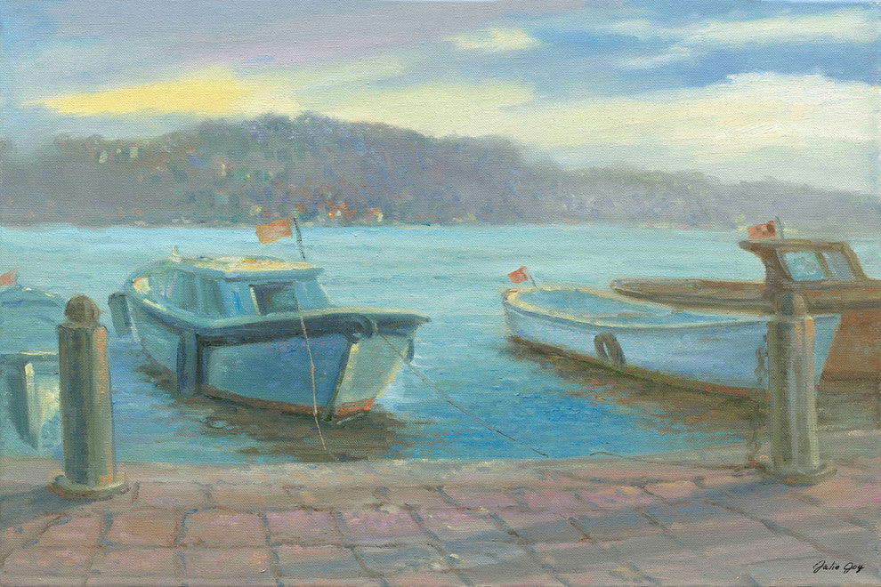 "Morning Dockside" Print on Canvas by Julie Joy
