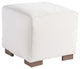 Small Square Cocktail Ottoman, Sand