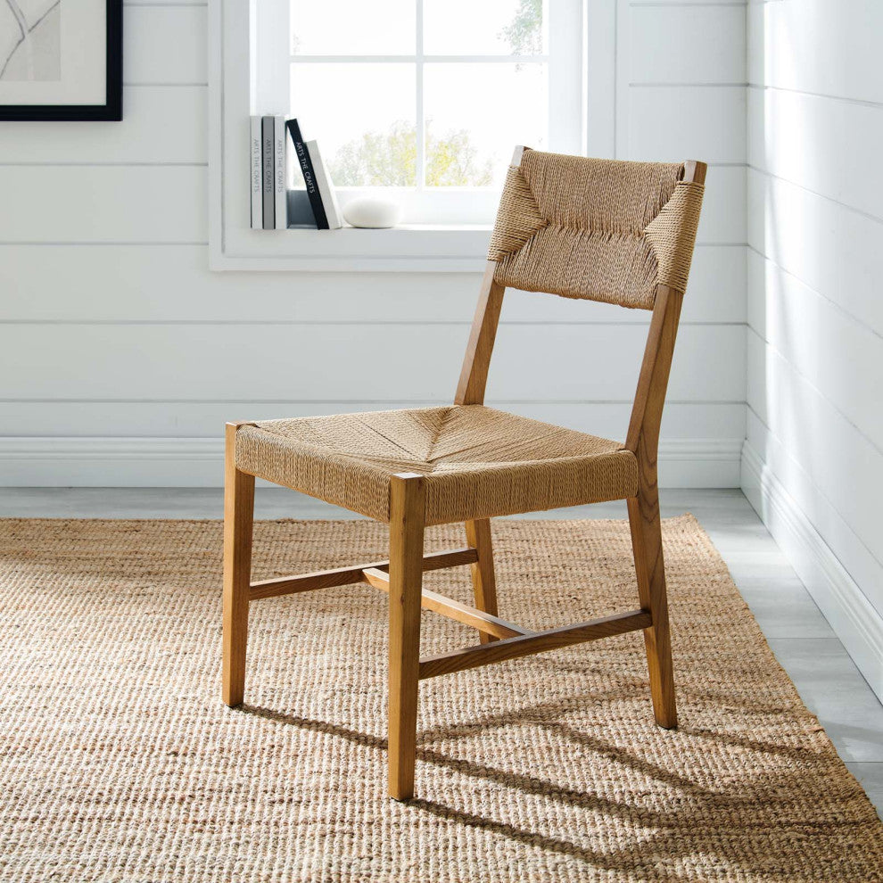 Bodie Wood Dining Chair, Natural Natural