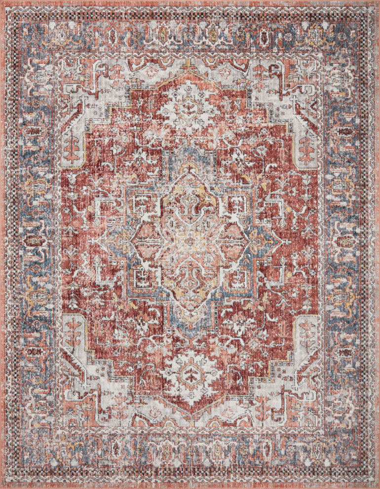 Loloi II Cassandra Rust / Multi 18" X 18" Swatch Area Rug