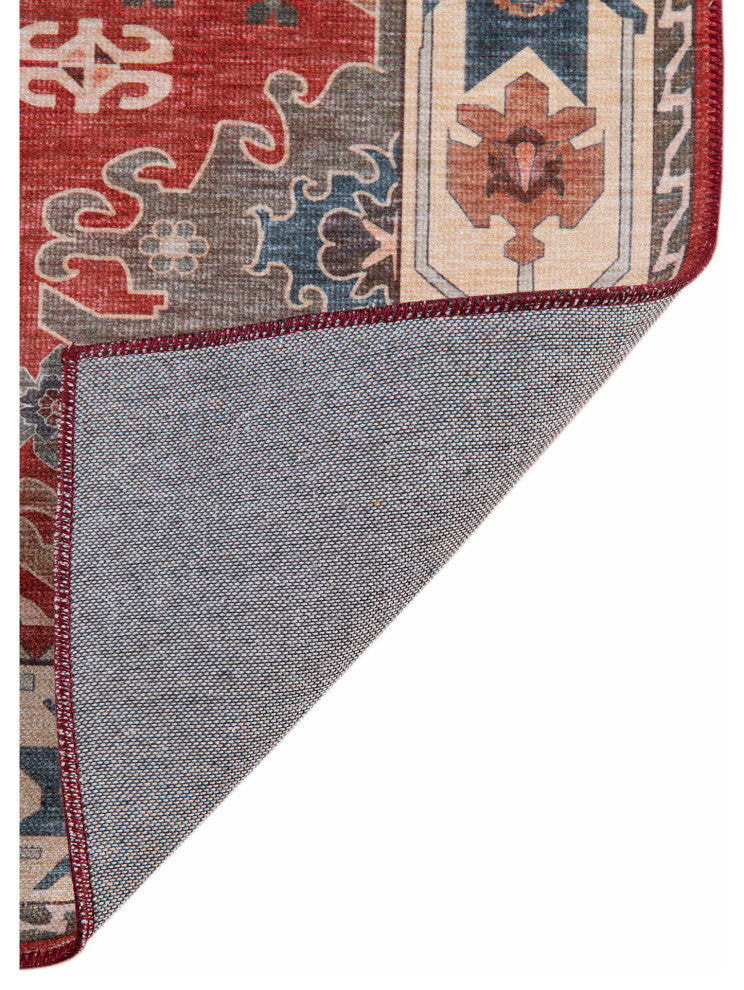 Amer Rugs Myra Jiselle MYR-12 Red Power-loomed - 2'8" X 10' Runner Area Rug