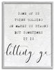 Letting Go Family Inspirational Word Paper Design, 11"x14"