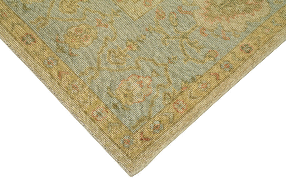 Rug N Carpet - Hand-Knotted Oriental 8' 6" x 11' 3" Wool Oushak Area Rug
