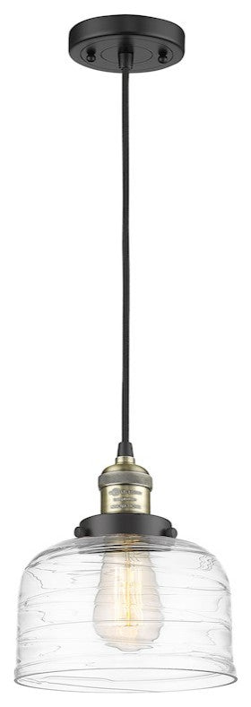 INNOVATIONS 201C-BAB-G713 1-Light Mini Pendant Black Antique Brass