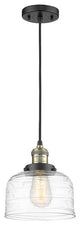INNOVATIONS 201C-BAB-G713 1-Light Mini Pendant Black Antique Brass