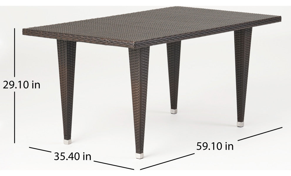 GDF Studio 7-Piece Dana Point Outdoor Dining Set
