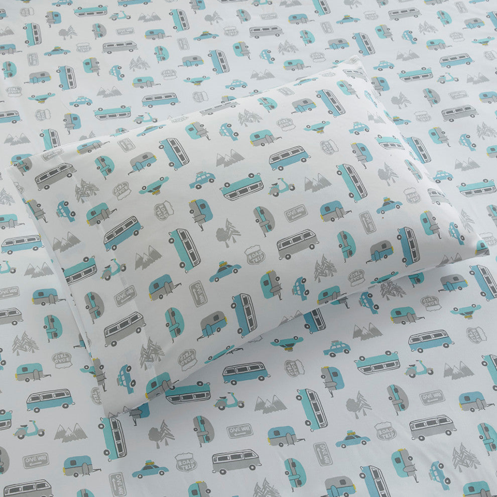 Intelligent Design Novelty Print Sheet Set, Grey Llamas