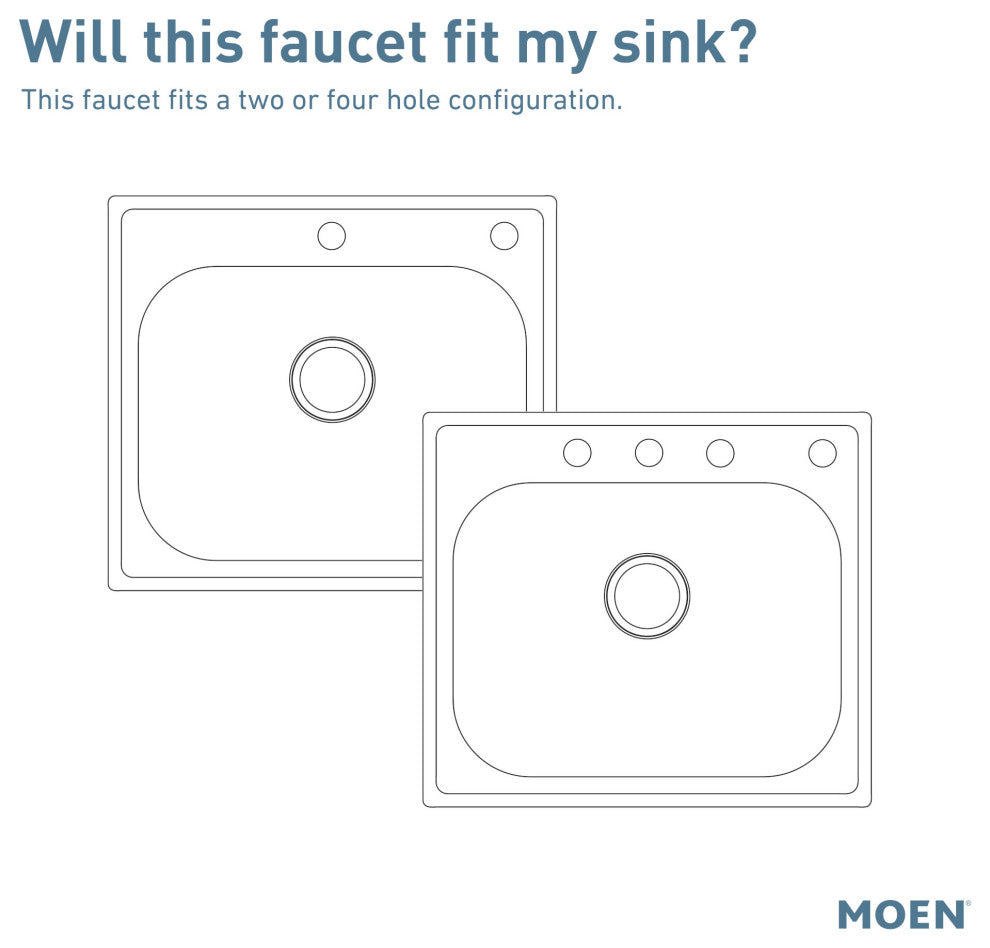 Moen 7430 Chateau Single Handle Kitchen Faucet With Side Spray