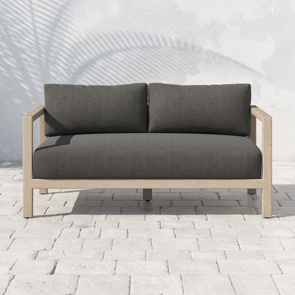 Sonoma Outdoor Sofa-60"-Brown/Charcoal