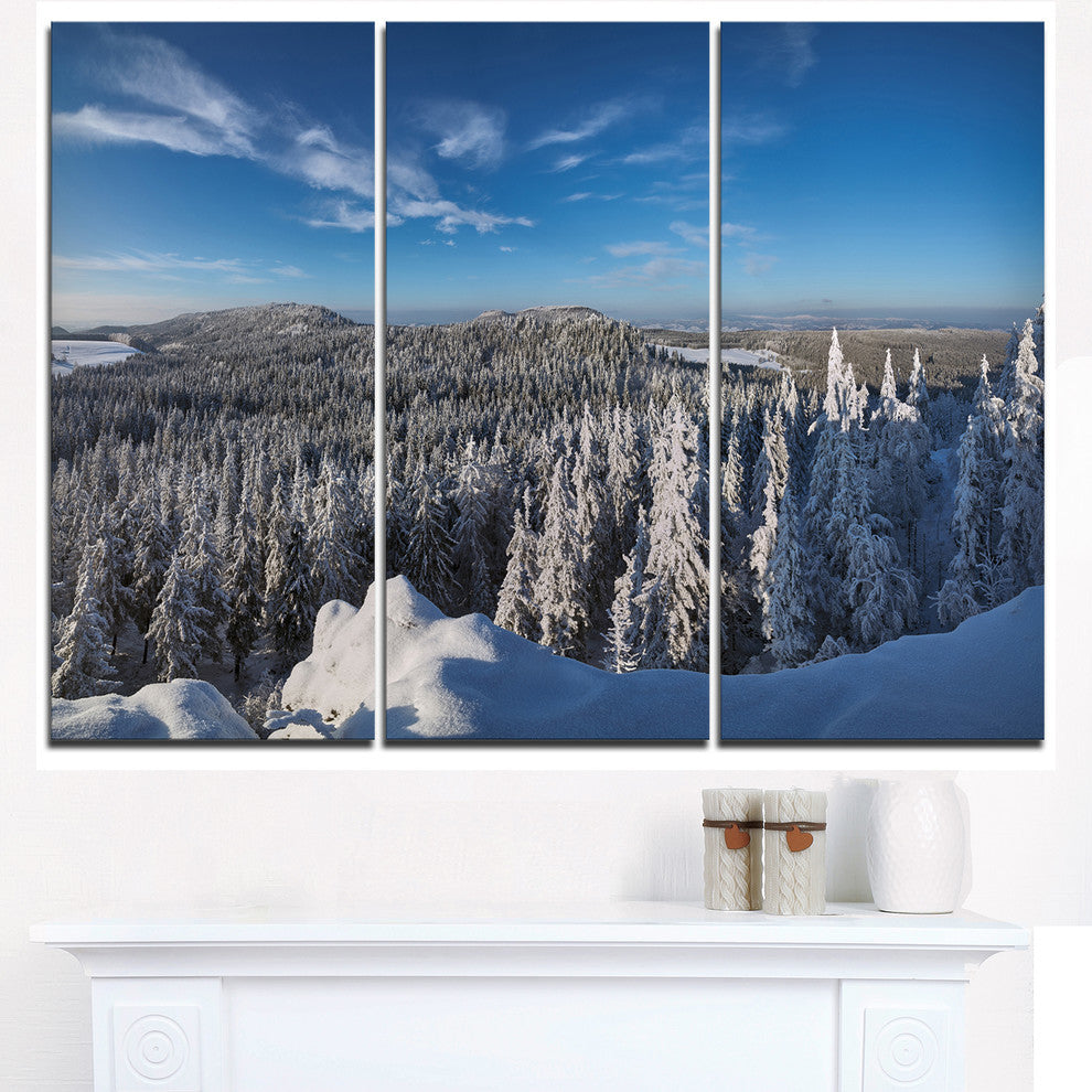 "Gory Stolowe from Szczeliniec Mountains" Metal Wall Art, 3 Panels, 36"x28"