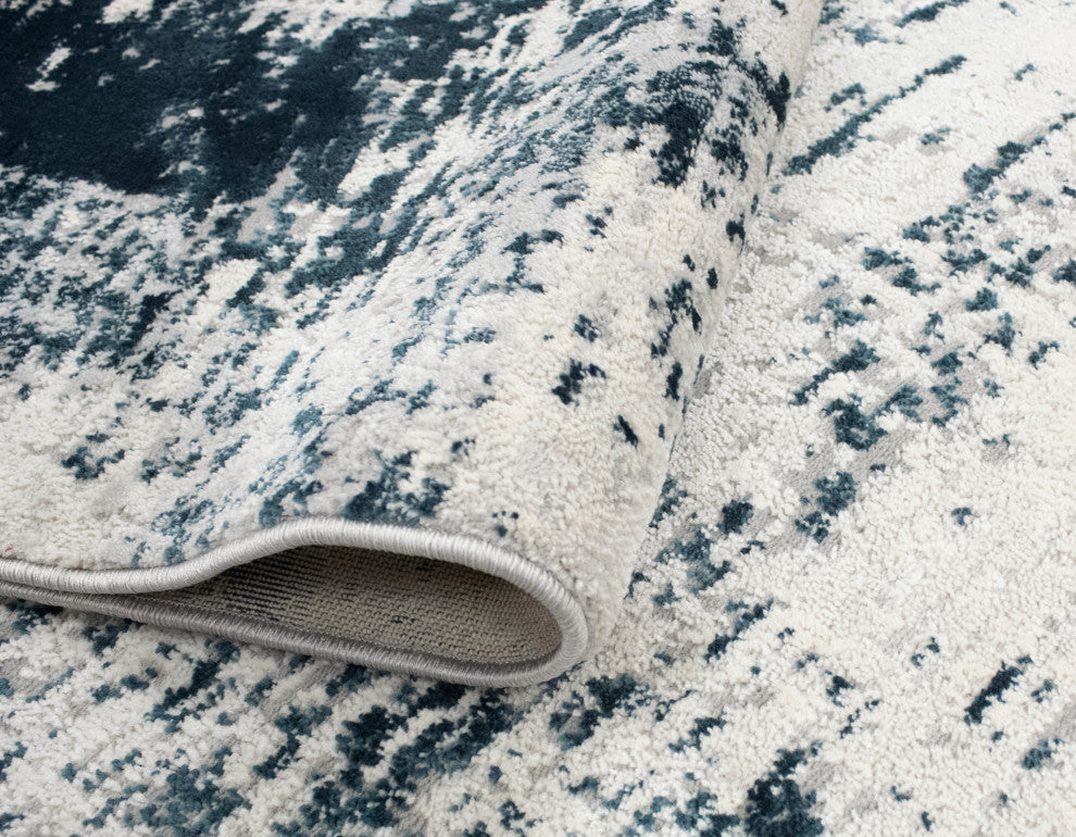Noori Rug High-Low Darcy Ivory/Blue Rug