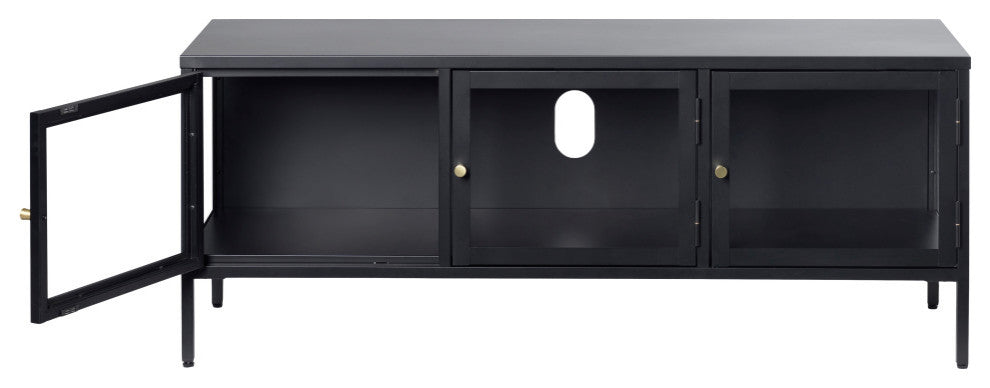 Metal & Glass TV Lowboard