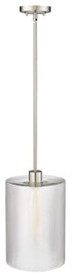 1 Light 10" Brushed Nickel Pendant
