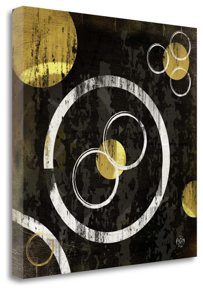 "Circles II" By Jennifer Pugh,Ready to Hang Giclee Print on Gallery Wrap Canvas