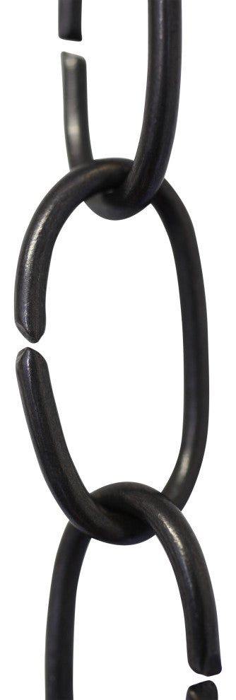 Brass Small Loop Chandelier Chain, Oil Bronzed Black, U25