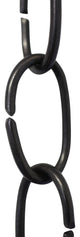Brass Small Loop Chandelier Chain, Oil Bronzed Black, U25